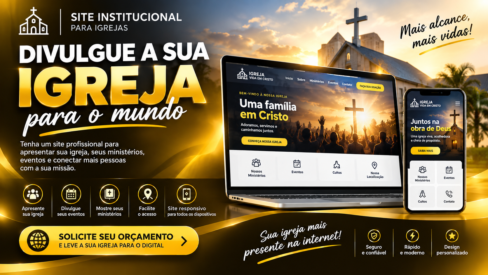 Desenvolvimento de site institucional responsivo